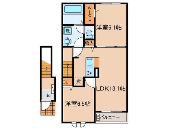 仮）バランタインⅡの物件間取画像